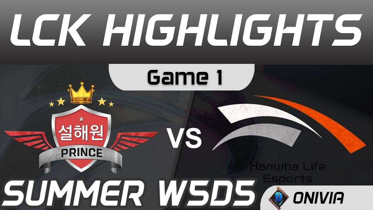 SP vs HLE Highlights Game 1 LCK Summer Season 2020 W5D5 SeolHaeOne Prince vs Hanwha Life Esports by thumbnail