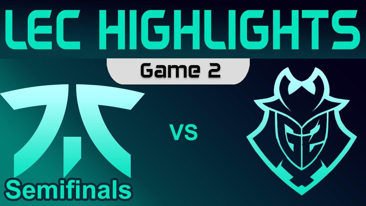 FNC vs G2 Highlights Game 2 Semifinals LEC Spring Playoffs 2022 Fnatic vs G2 Esports by Onivia thumbnail