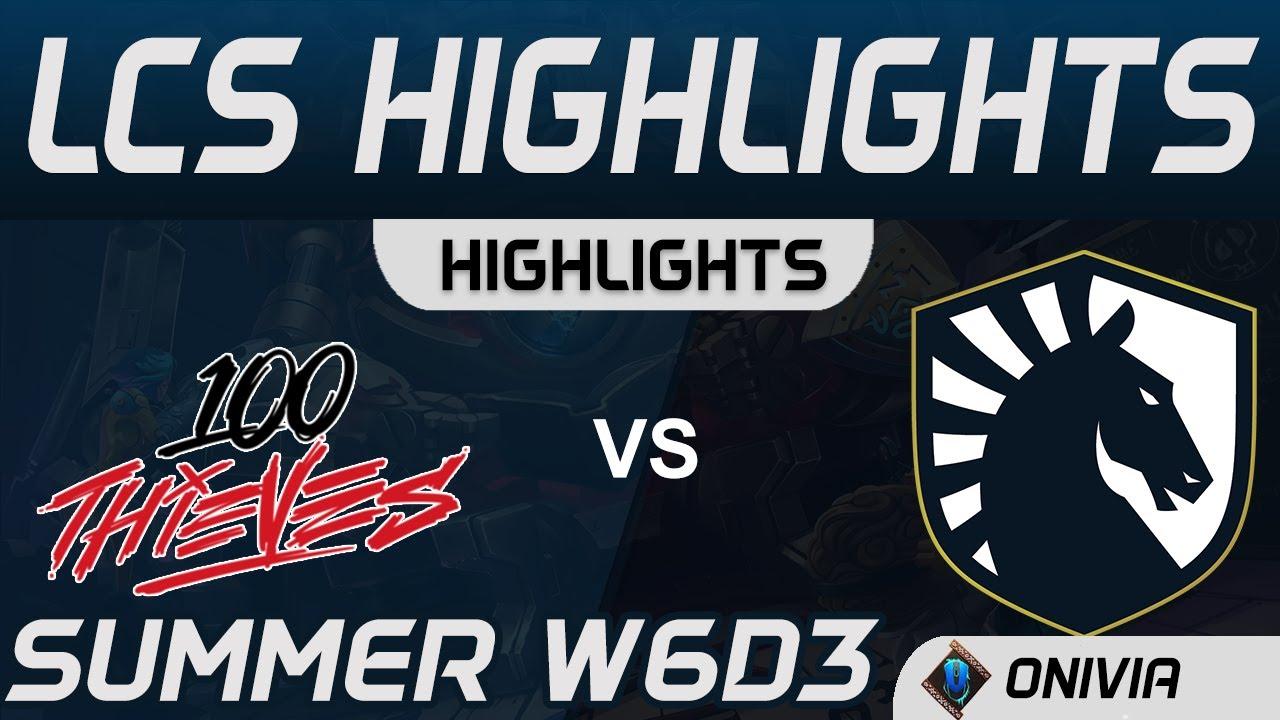 100 vs TL Highlights LCS Summer 2020 W6D3 100 Thieves vs Team Liquid by Onivia thumbnail