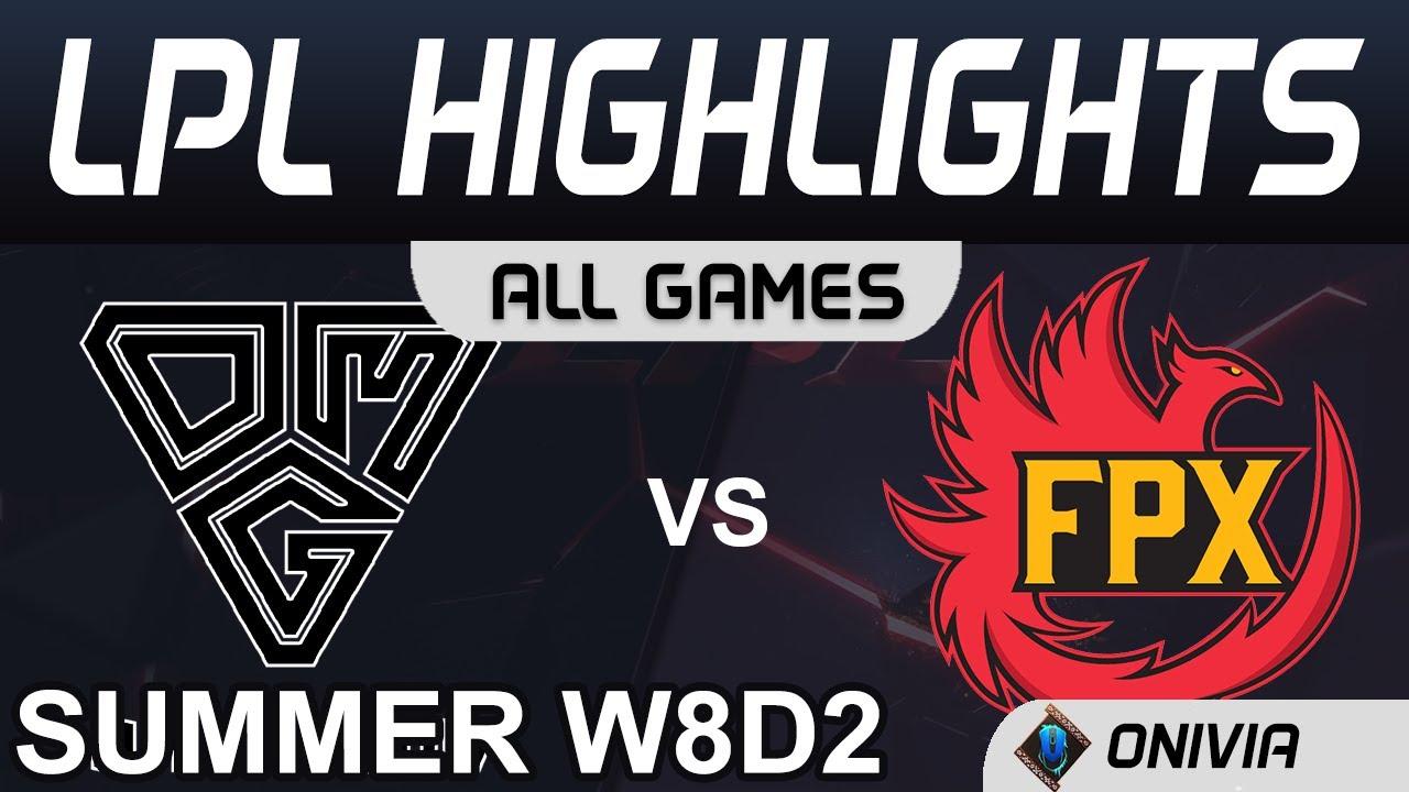 OMG vs FPX Highlights ALL GAMES LPL Summer Season 2020 W8D2 Oh My God vs FunPlus Phoenix by Onivia thumbnail