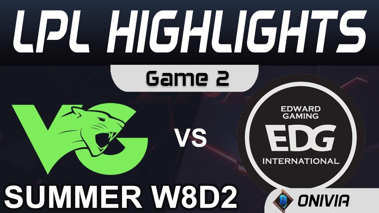 VG vs EDG Highlights Game 2 LPL Summer Season 2020 W8D2 Vici Gaming vs EDward Gaming by Onivia thumbnail