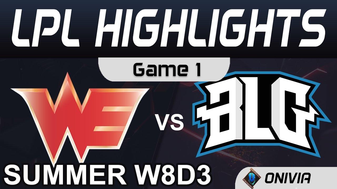 WE vs BLG Highlights Game 1 LPL Summer Season 2020 W8D3 Team WE vs Bilibili Gaming by Onivia thumbnail