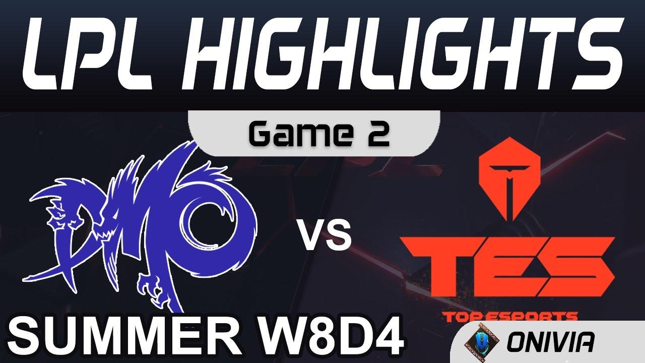 DMO vs TES Highlights Game 2 LPL Summer Season 2020 W8D4 Dominus Esports vs Top Esports by Onivia thumbnail