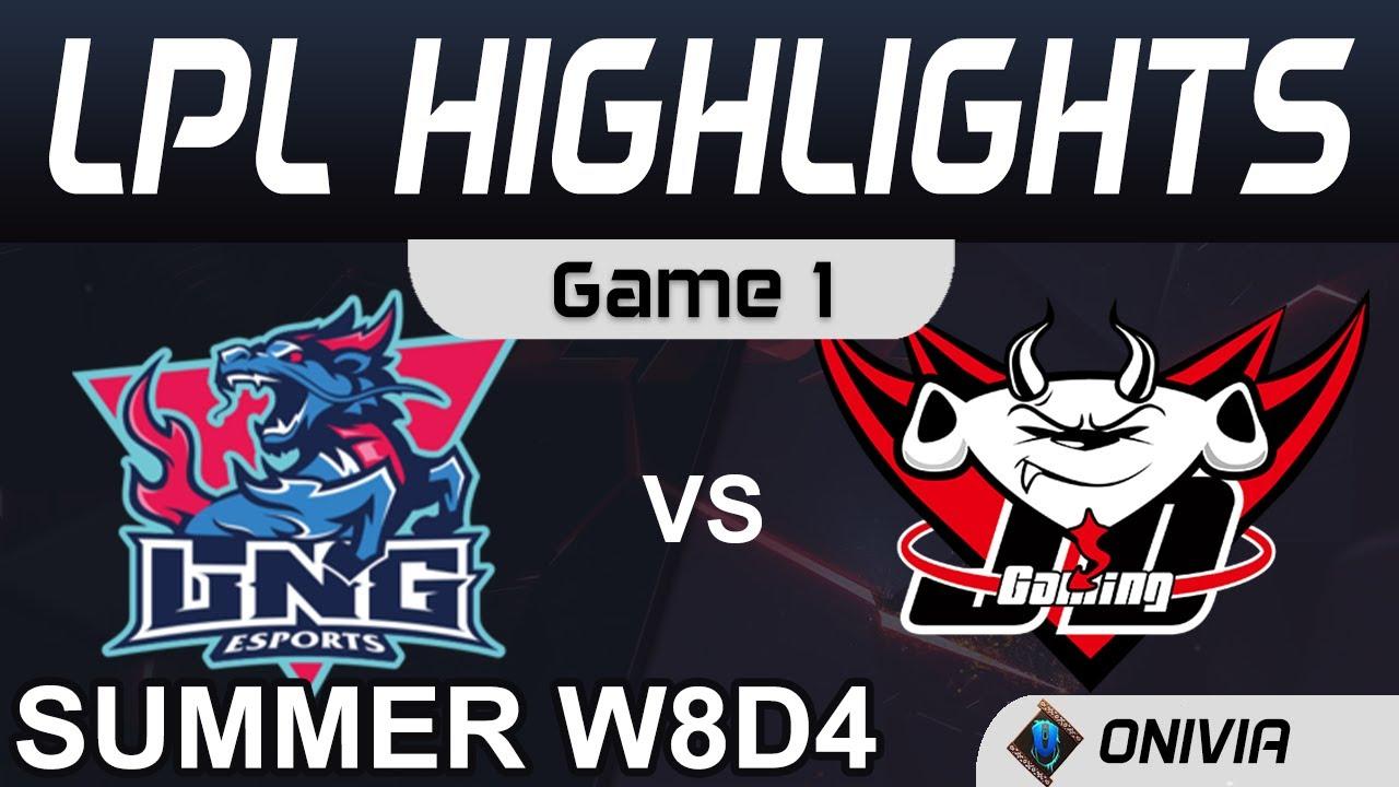 LNG vs JDG Highlights Game 1 LPL Summer Season 2020 W8D4 LNG Esports vs JD Gaming by Onivia thumbnail