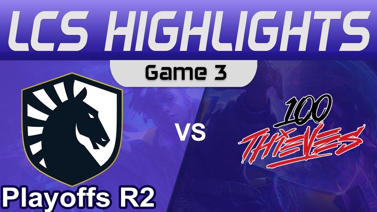 TL vs 100 Highlights Game 3 Round2 LCS Spring Season 2022 Team Liquid vs 100 Thieves by Onivia thumbnail