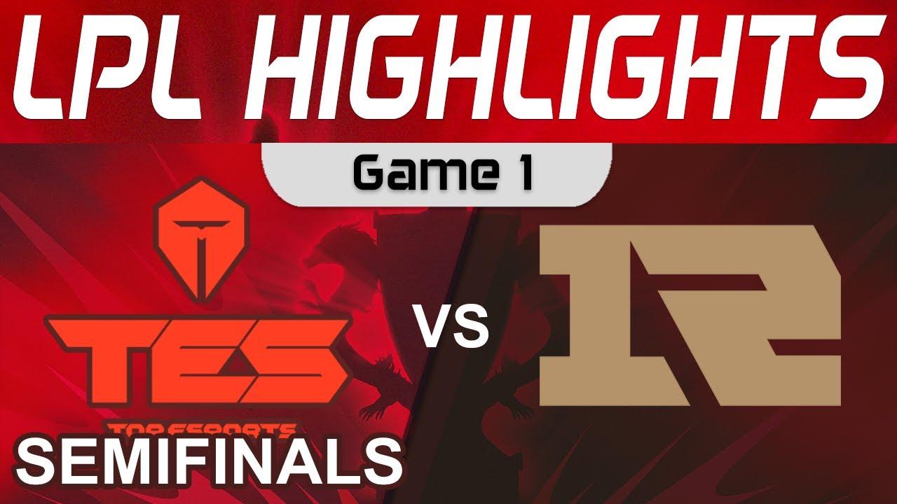 TES vs RNG Highlights Game 1 Semifinals LPL Spring Playoffs 2022 Top Esports vs Royal Never Give Up thumbnail