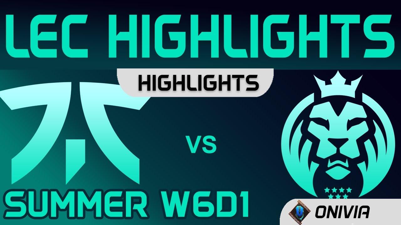 FNC vs MAD Highlights W6D1 LEC Summer 2020 Fnatic vs MAD Lions by Onivia thumbnail