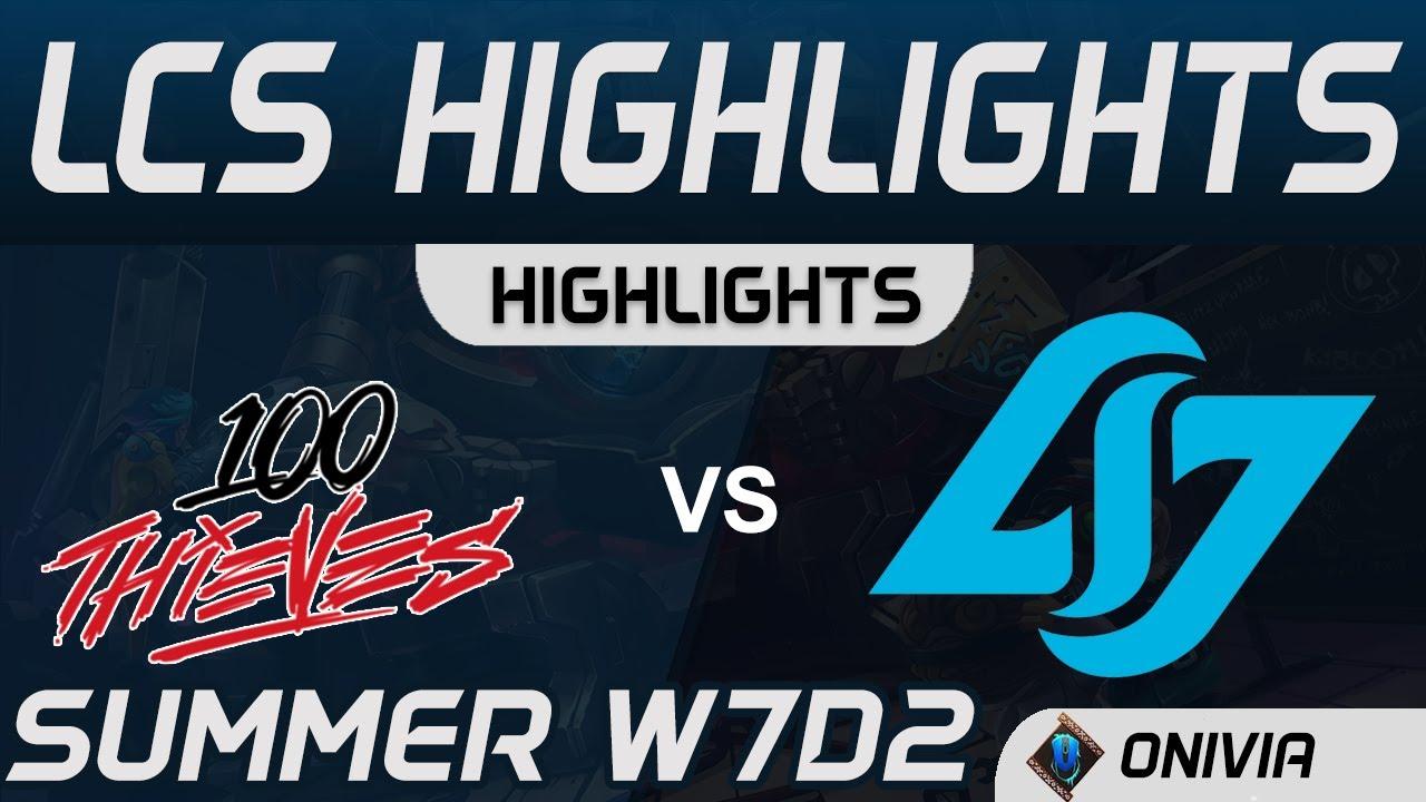 100 vs CLG Highlights LCS Summer 2020 W7D2 100 Thieves vs Counter Logic Gaming by Onivia thumbnail