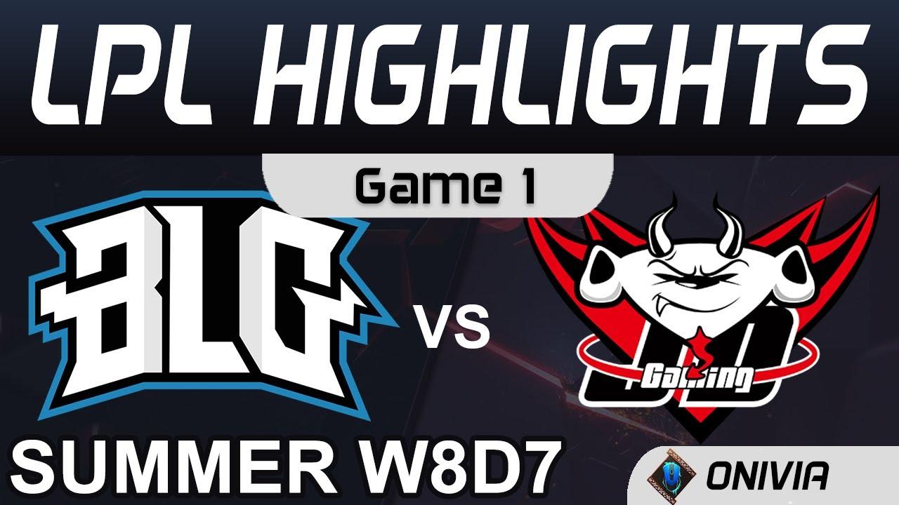 BLG vs JDG Highlights Game 1 LPL Summer Season 2020 W8D7 Bilibili Gaming vs JD Gaming by Onivia thumbnail