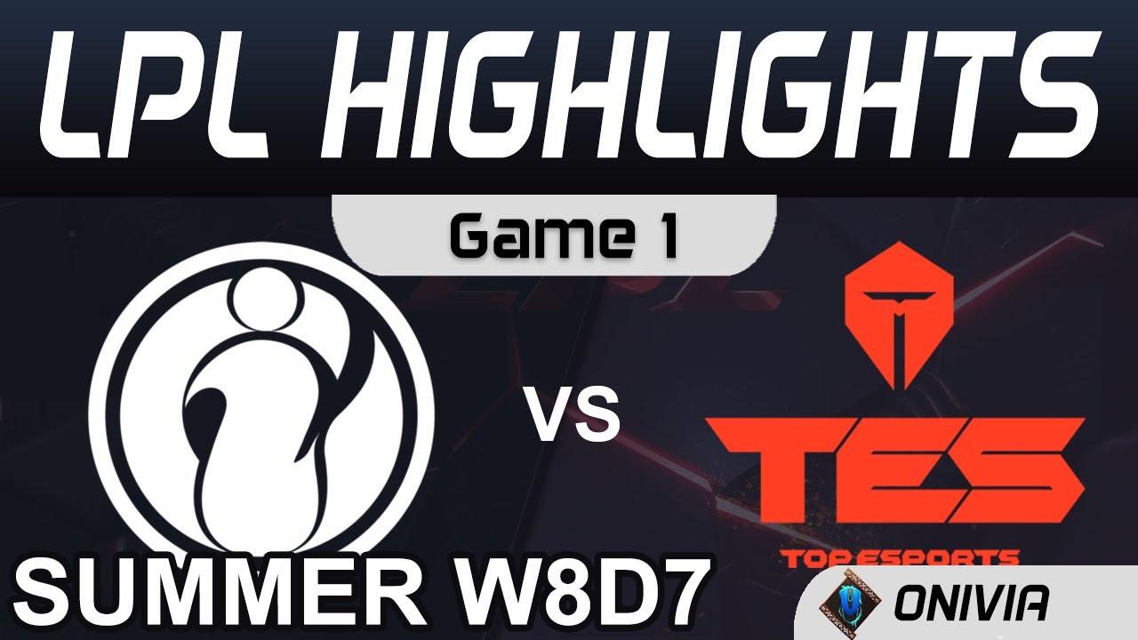 IG vs TES Highlights Game 1 LPL Summer Season 2020 W8D7 Invictus Gaming vs Top Esports by Onivia thumbnail