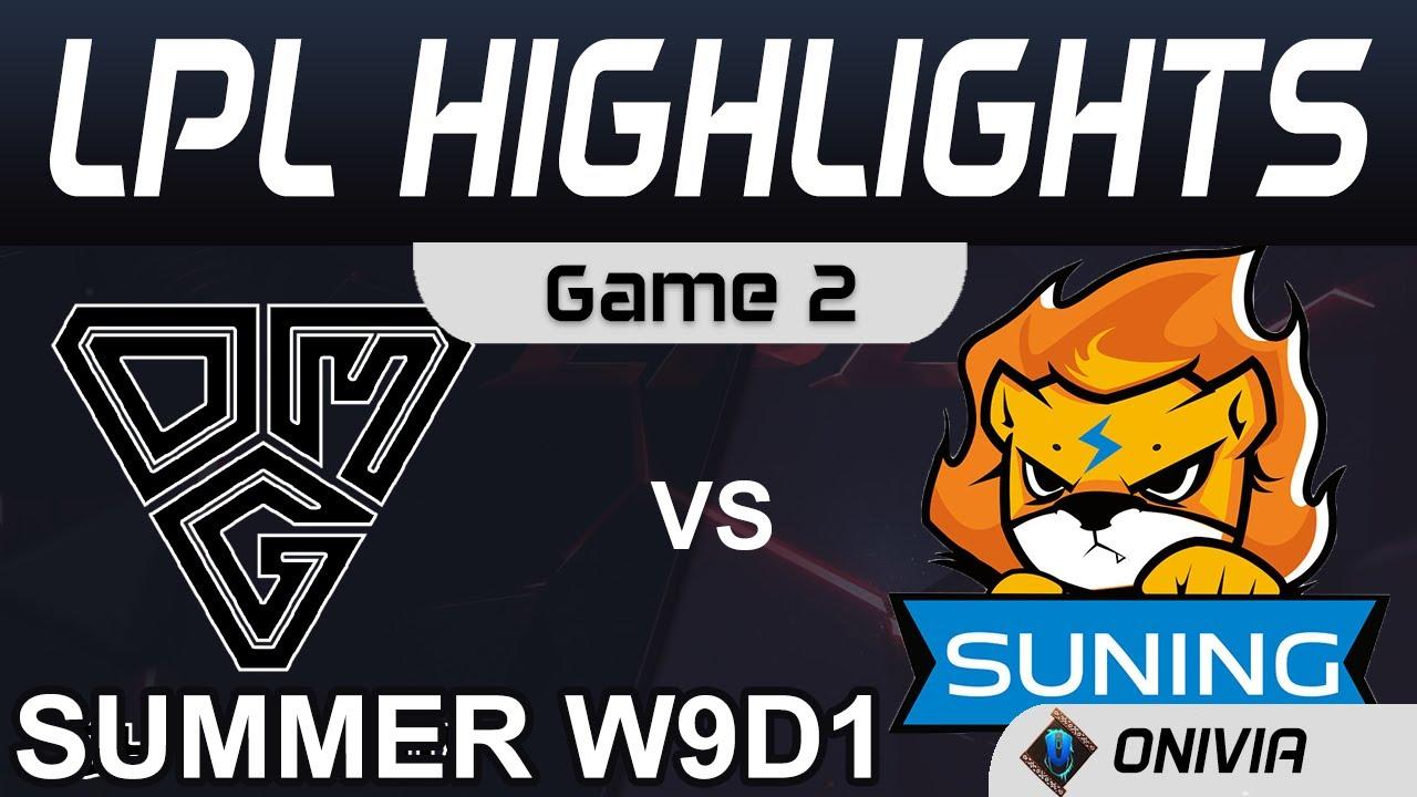 OMG vs SN Highlights Game 2 LPL Summer Season 2020 W9D1 Oh My God vs Suning by Onivia thumbnail