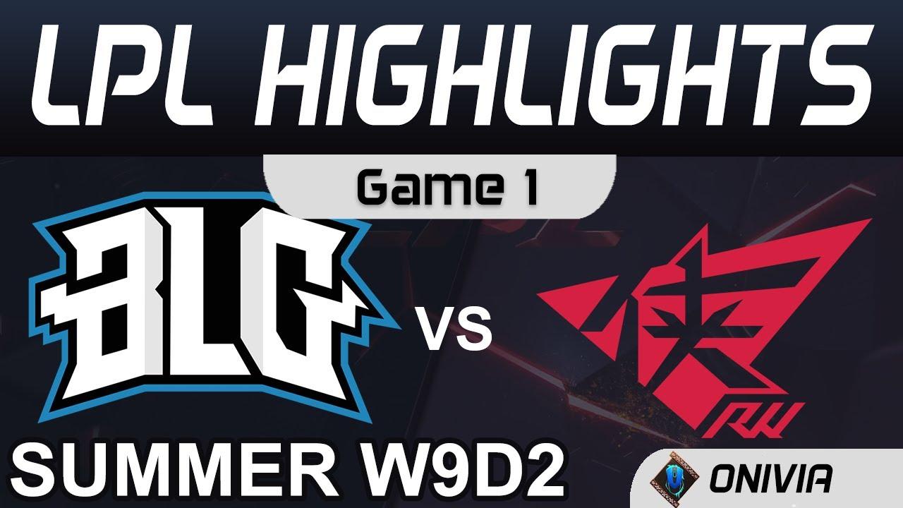 BLG vs RW Highlights Game 1 LPL Summer Season 2020 W9D2 Bilibili Gaming vs Rogue Warriors by Onivia thumbnail