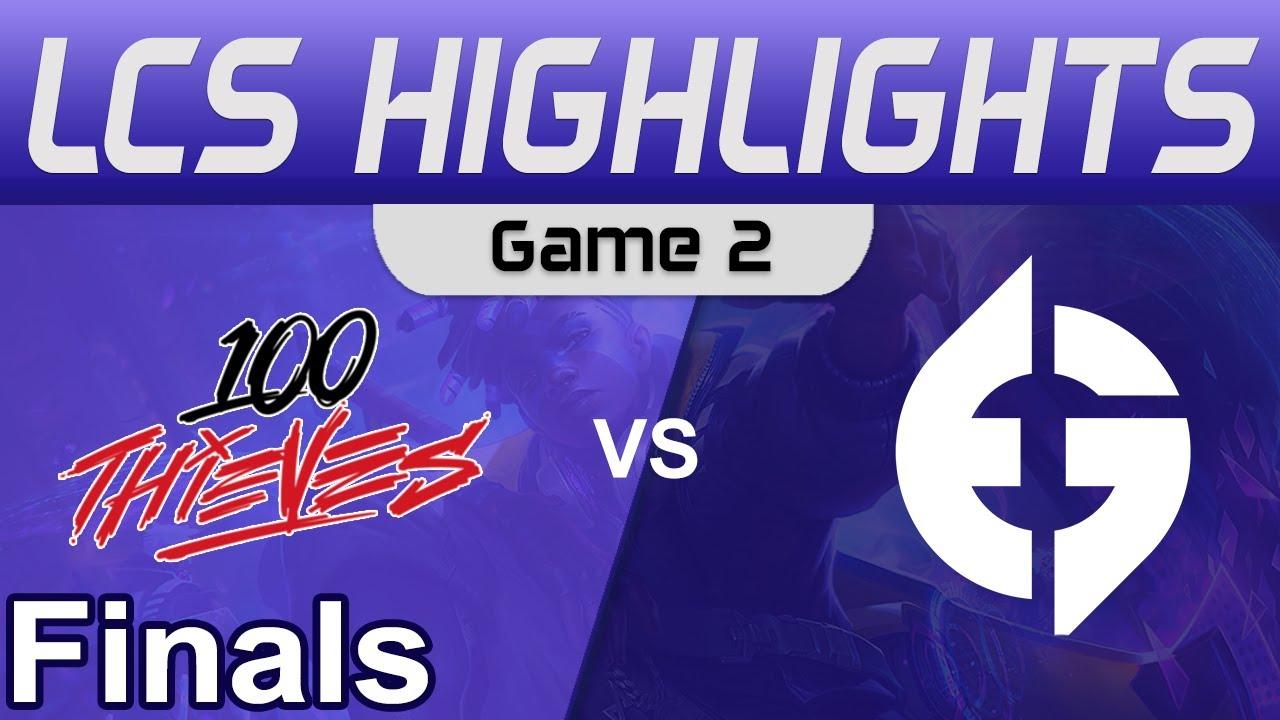 100 vs EG Highlights Game 2 Finals LCS Spring Season 2022 100 Thieves vs Evil Geniuses by Onivia thumbnail