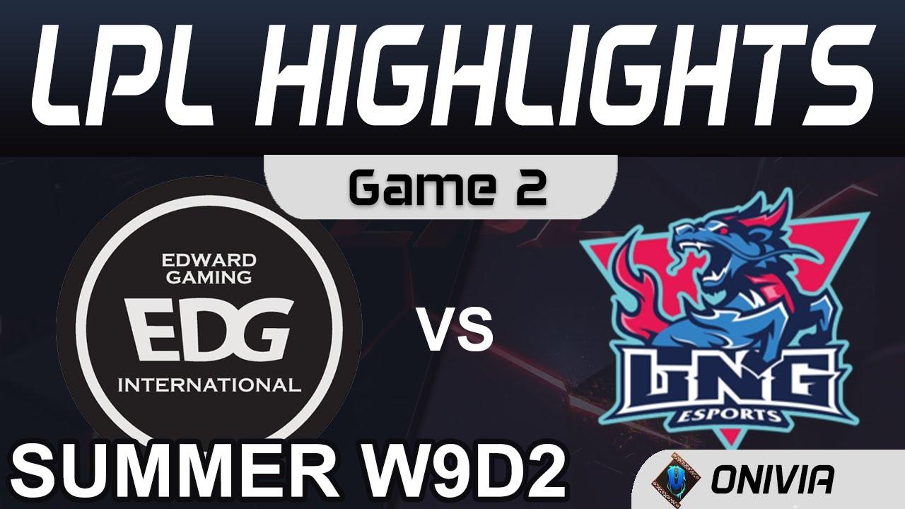 EDG vs LNG Highlights Game 2 LPL Summer Season 2020 W9D2 EDward Gaming vs LNG Esports by Onivia thumbnail