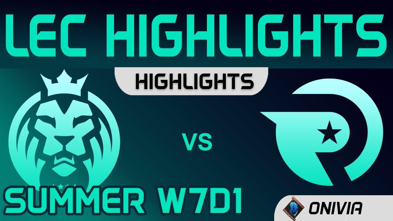 MAD vs OG Highlights W7D1 LEC Summer 2020 MAD Lions vs Origen by Onivia thumbnail