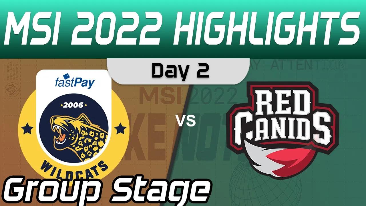 IW vs RED Highlights Day 2 MSI 2022 Group Stage İstanbul Wildcats vs RED Canids by Onivia thumbnail