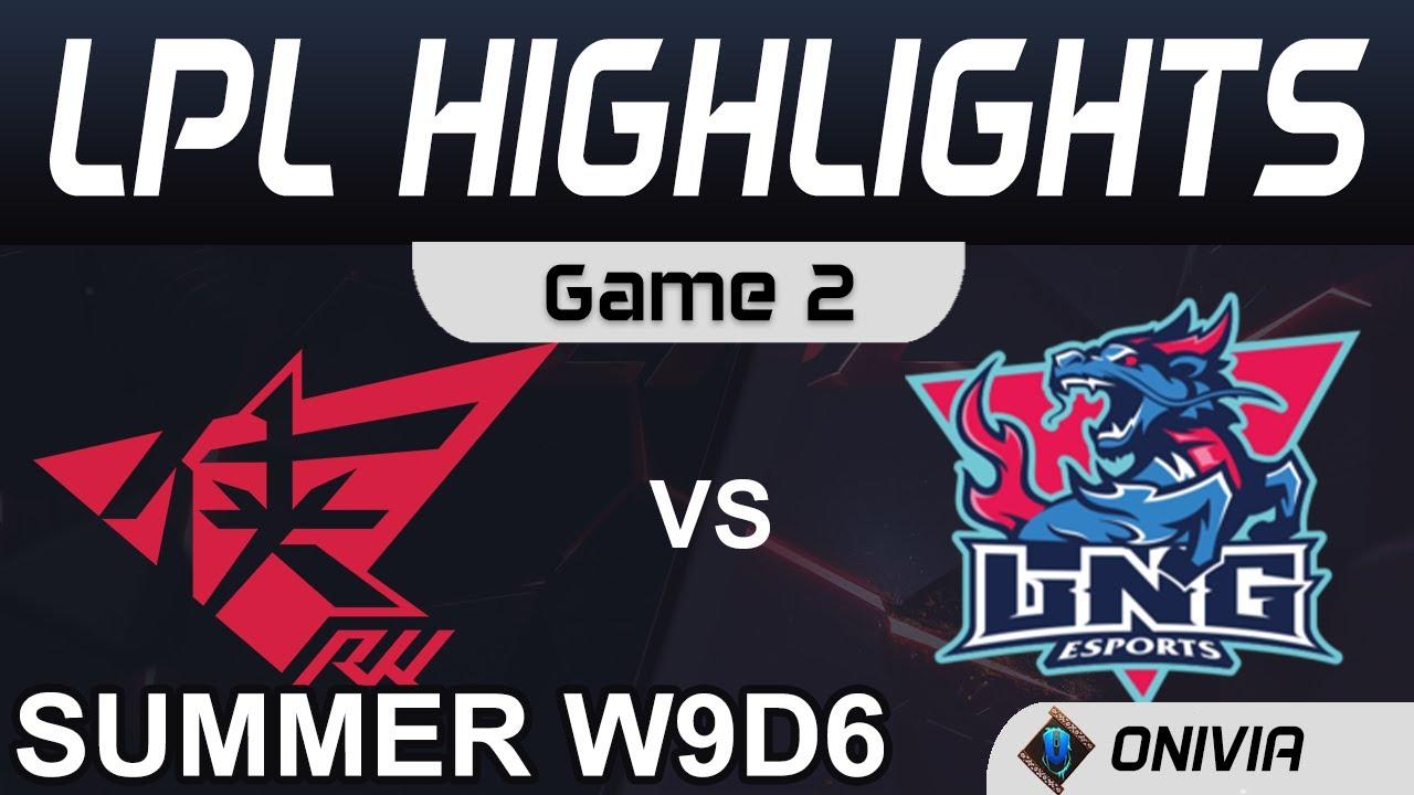 RW vs LNG Highlights Game 2 LPL Summer Season 2020 W9D6 Rogue Warriors vs LNG Esports by Onivia thumbnail