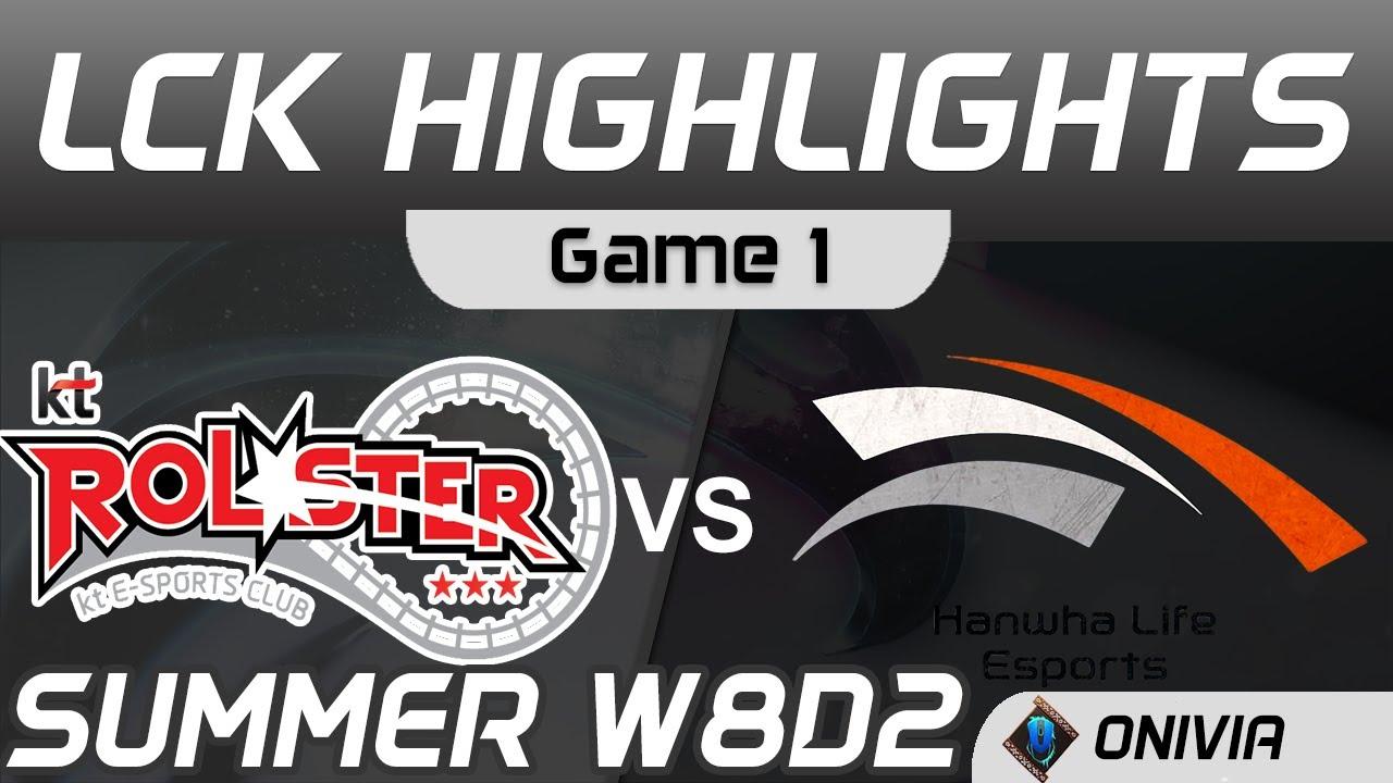 KT vs HLE Highlights Game 1 LCK Summer Season 2020 W8D2 KT Rolster vs Hanwha Life Esports by Onivia thumbnail