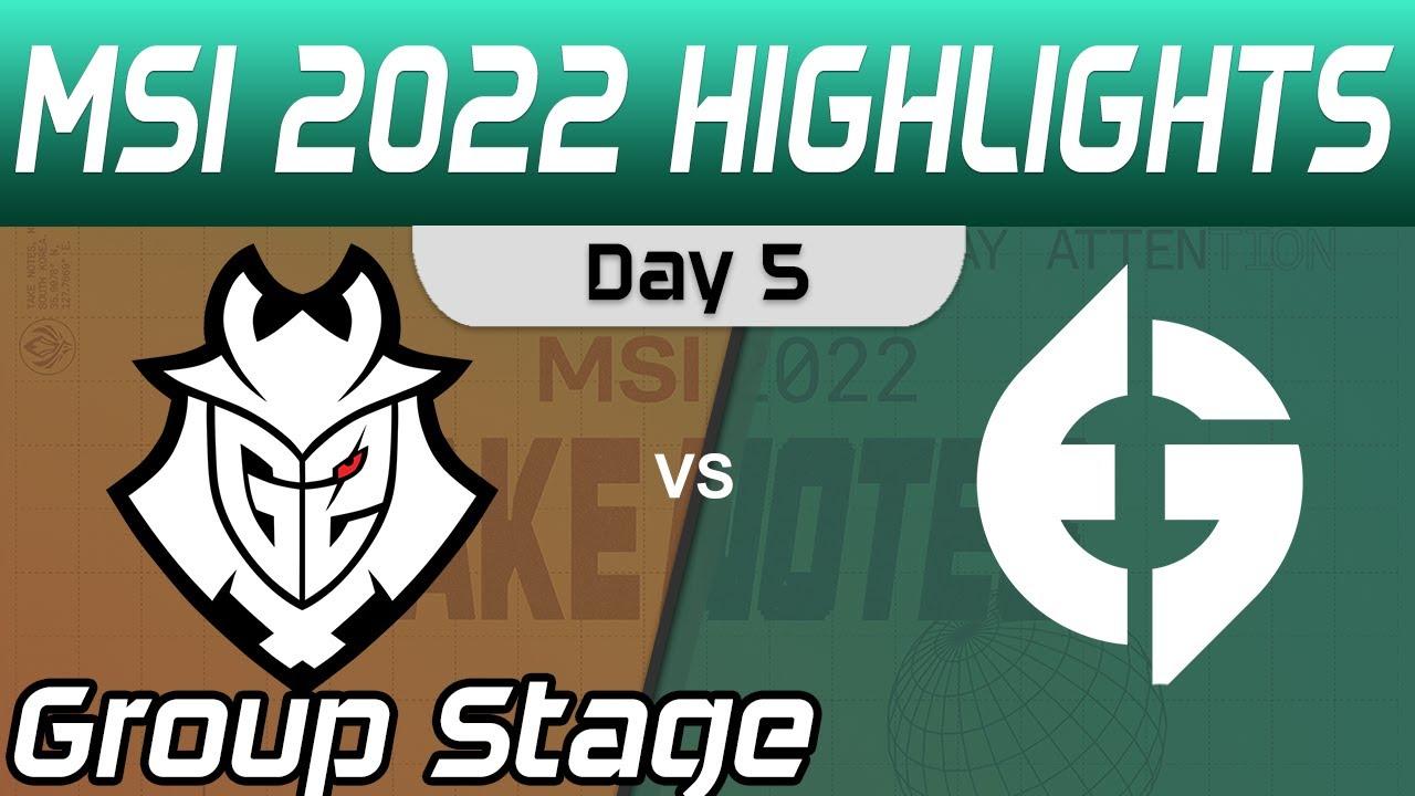 G2 vs EG Highlights Day 5 MSI 2022 Group Stage G2 Esports vs Evil Geniuses by Onivia thumbnail