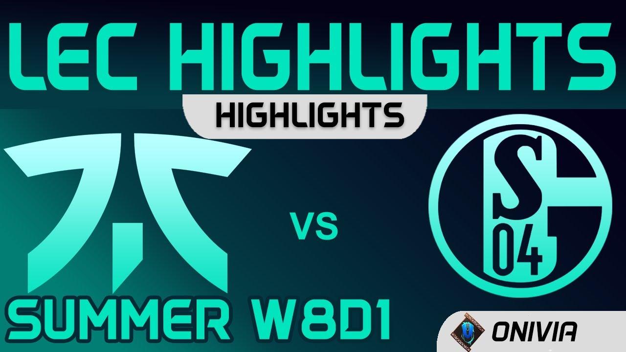 FNC vs S04 Highlights W8D1 LEC Summer 2020 Fnatic vs FC Schalke 04 by Onivia thumbnail