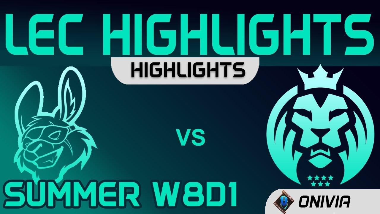 MSF vs MAD Highlights W8D1 LEC Summer 2020 Misfits Gaming vs MAD Lions by Onivia thumbnail