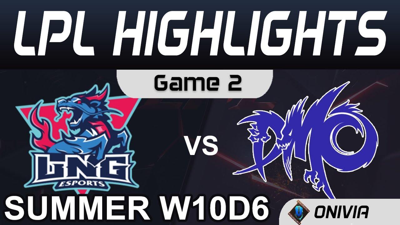 LNG vs DMO Highlights Game 2 LPL Summer Season 2020 W10D6 LNG Esports vs Dominus Esports by Onivia thumbnail