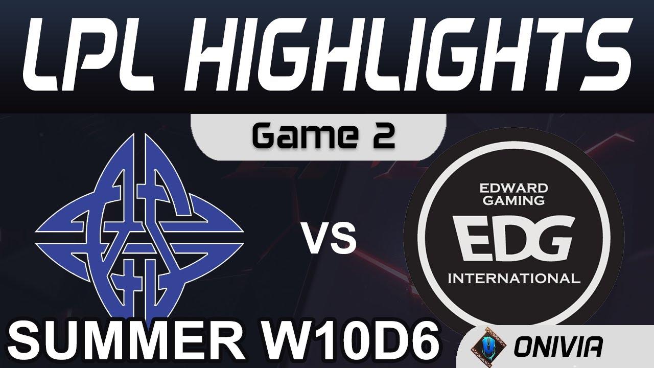 ES vs EDG Highlights Game 2 LPL Summer Season 2020 W10D6 eStar Gaming vs EDward Gaming by Onivia thumbnail