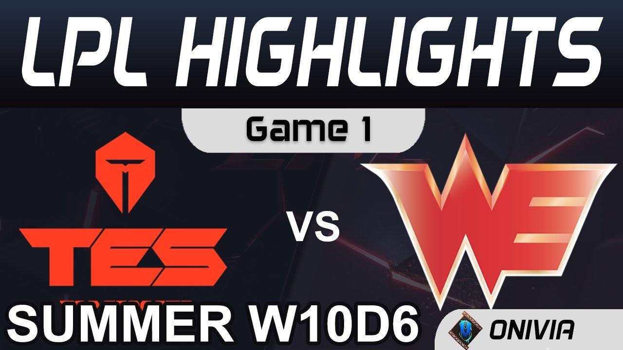 TES vs WE Highlights Game 1 LPL Summer Season 2020 W10D6 Top Esports vs Team WE by Onivia thumbnail