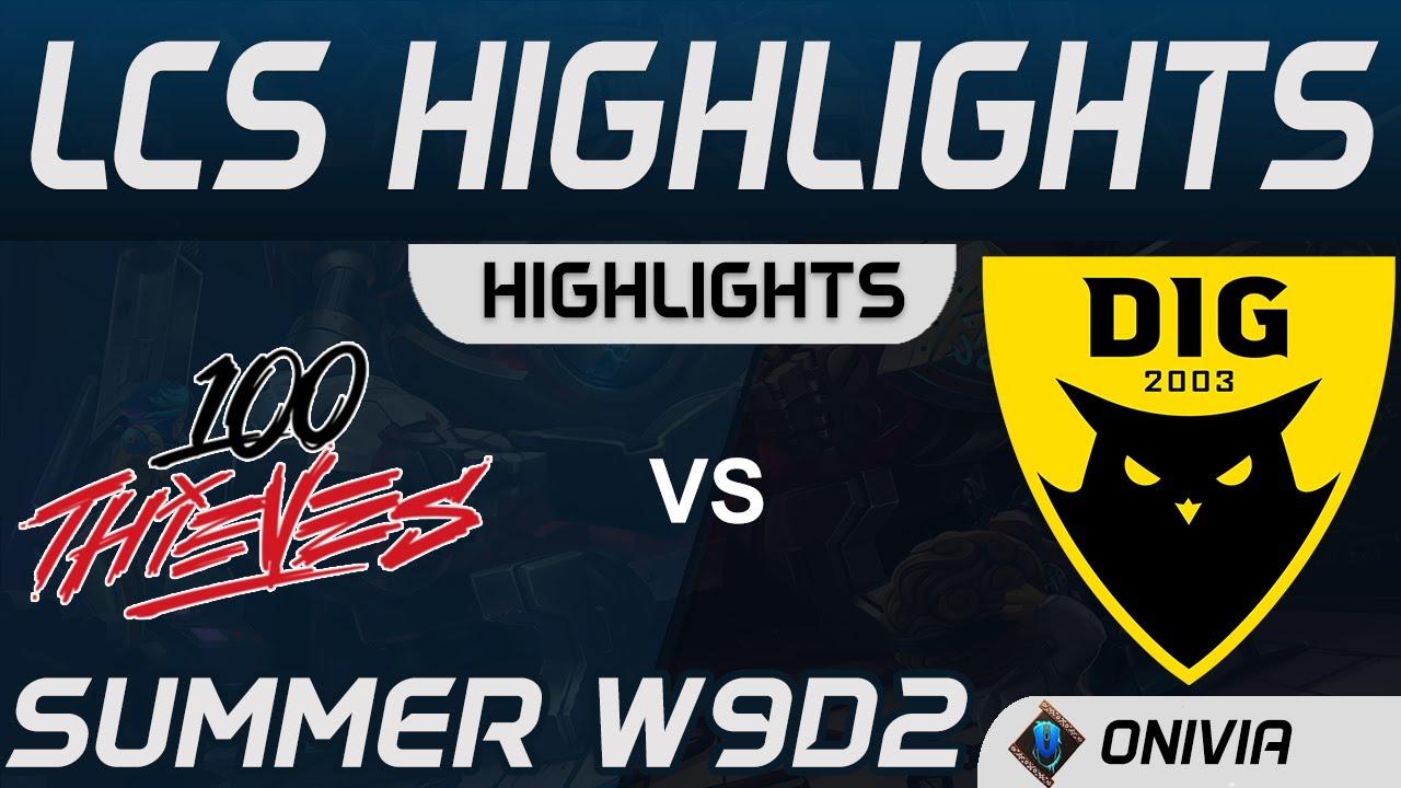 100 vs DIG Highlights LCS Summer 2020 W9D2 100 Thieves vs Dignitas by Onivia thumbnail