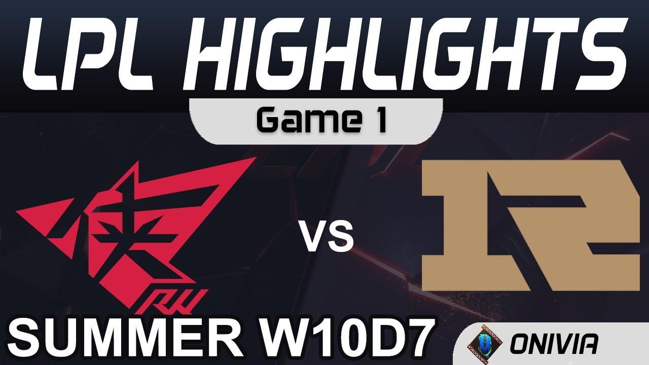 RW vs RNG Highlights Game 1 LPL Summer Season 2020 W10D7 Rogue Warriors vs Royal Never Give Up by On thumbnail