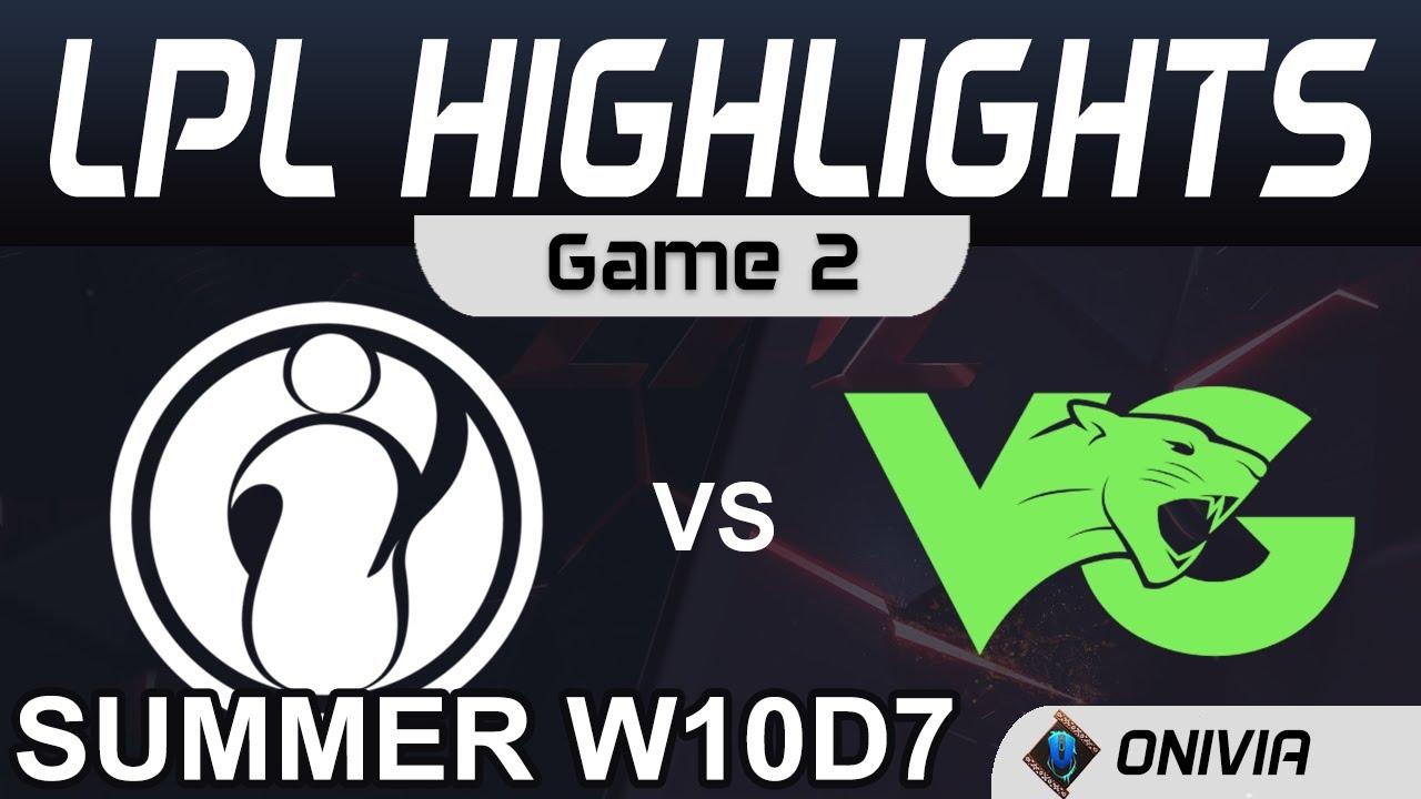 IG vs VG Highlights Game 2 LPL Summer Season 2020 W10D7 Invictus Gaming vs Vici Gaming by Onivia thumbnail