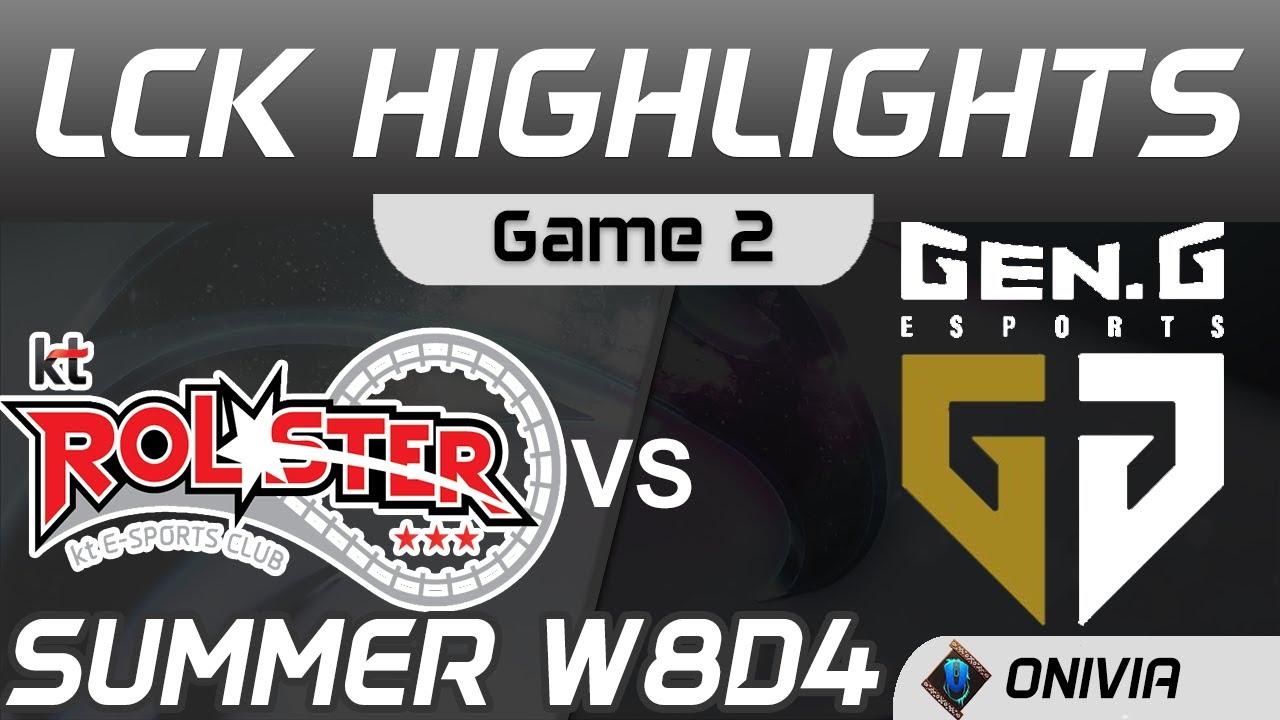 KT vs GEN Highlights Game 2 LCK Summer Season 2020 W8D4 KT Rolster vs Gen G by Onivia thumbnail