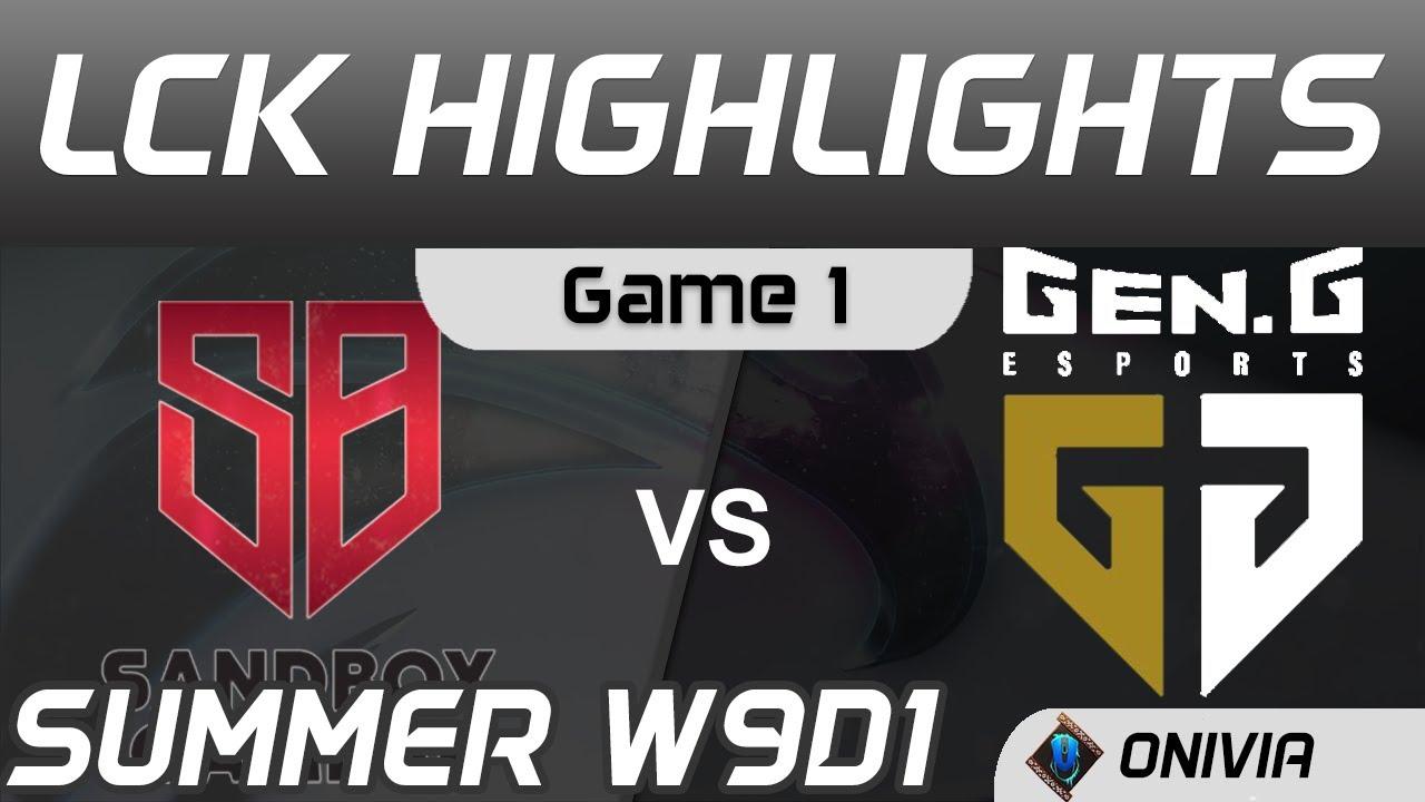 SB vs GEN Highlights Game 1 LCK Summer Season 2020 W9D1 SANDBOX Gaming vs Gen G by Onivia thumbnail