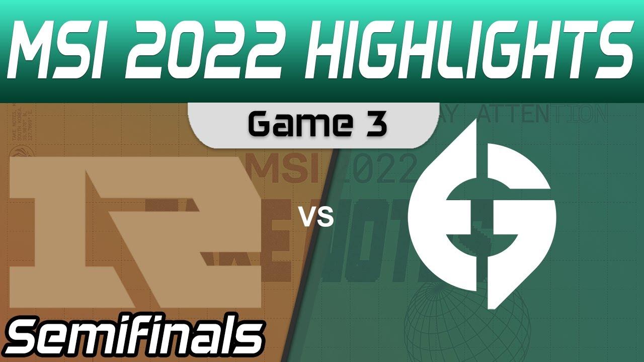 RNG vs EG Highlights Game 3 Semifinals MSI 2022 Royal Never Give Up vs Evil Geniuses by Onivia thumbnail