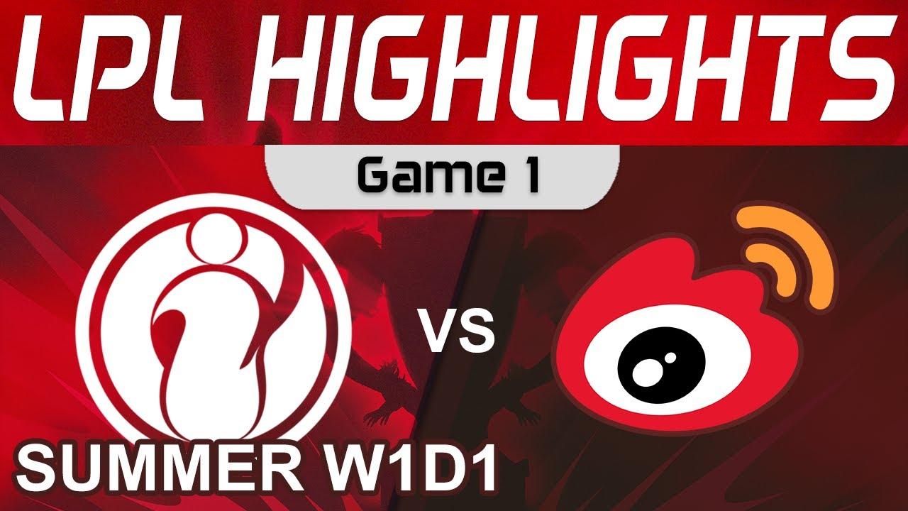 IG vs WBG Highlights Game 1 LPL W1D1 Summer Season 2022 Invictus Gaming vs Weibo Gaming by Onivia thumbnail