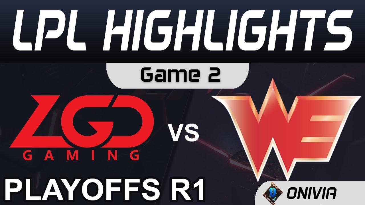 LGD vs WE Highlights Game 2 Round1 LPL Summer Playoffs 2020 LGD Gaming vs Team WE by Onivia thumbnail