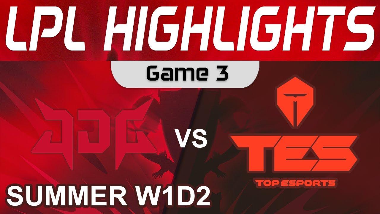 JDG vs TES Highlights Game 3 LPL W1D2 Summer Season 2022 JD Gaming vs Top Esports by Onivia thumbnail