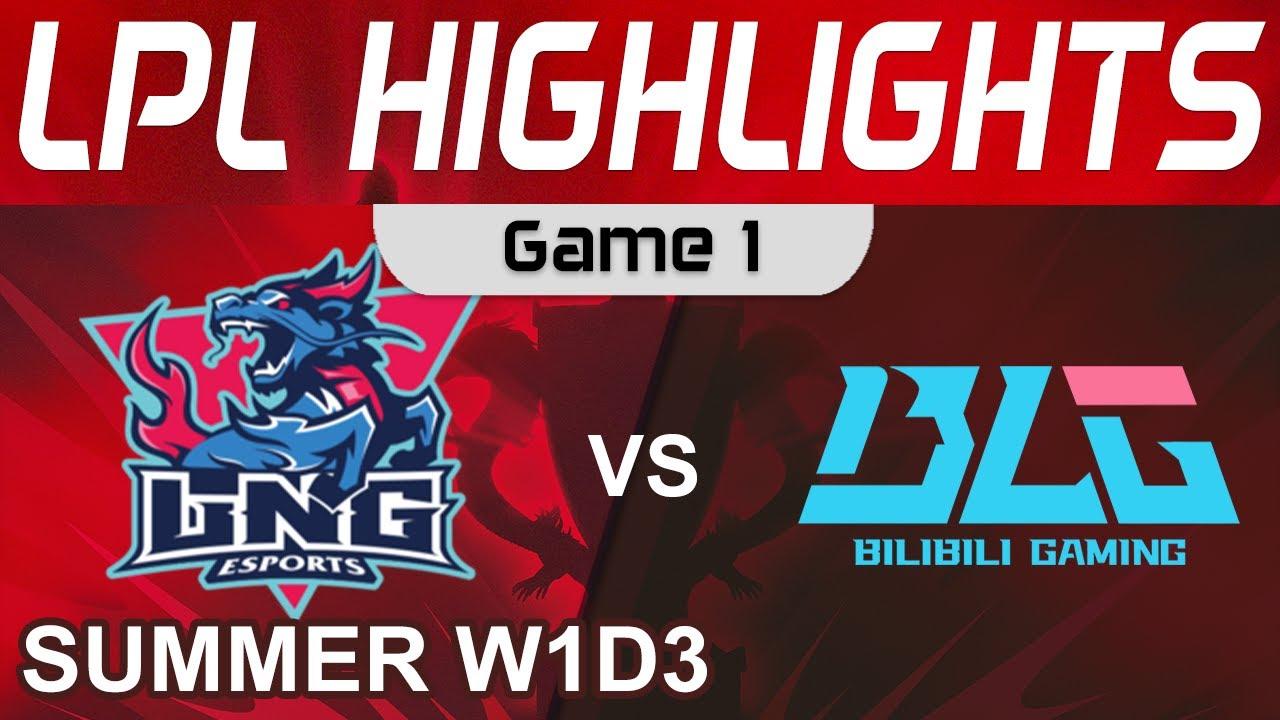 LNG vs BLG Highlights Game 1 LPL W1D3 Summer Season 2022 LNG Esports vs Bilibili Gaming by Onivia thumbnail