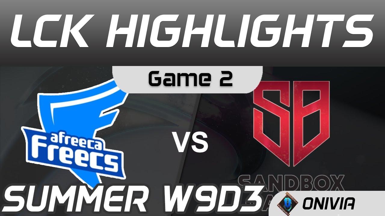 AF vs SB Highlights Game 2  LCK Summer Season 2020 W9D3 Afreeca Freecs vs SANDBOX Gaming by Onivia thumbnail