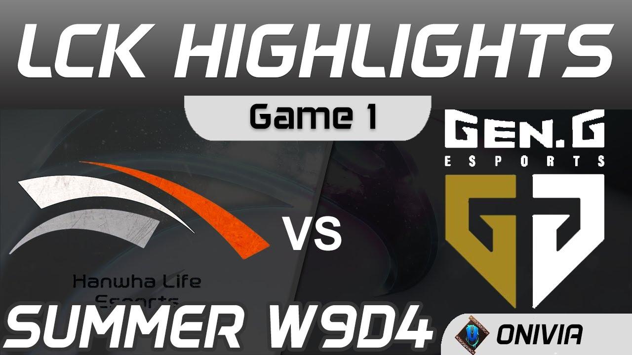 HLE vs GEN Highlights Game 1 LCK Summer Season 2020 W9D4 Hanwha Life Esports vs Gen G by Onivia thumbnail