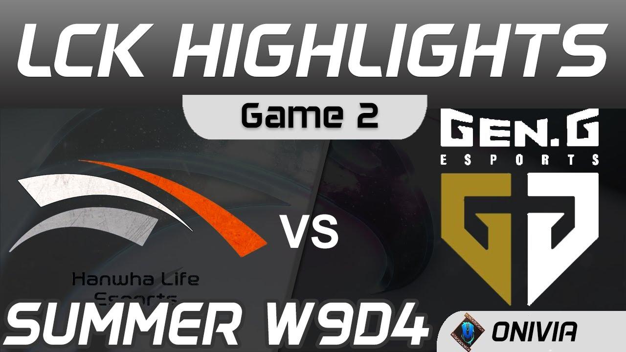 HLE vs GEN Highlights Game 2 LCK Summer Season 2020 W9D4 Hanwha Life Esports vs Gen G by Onivia thumbnail