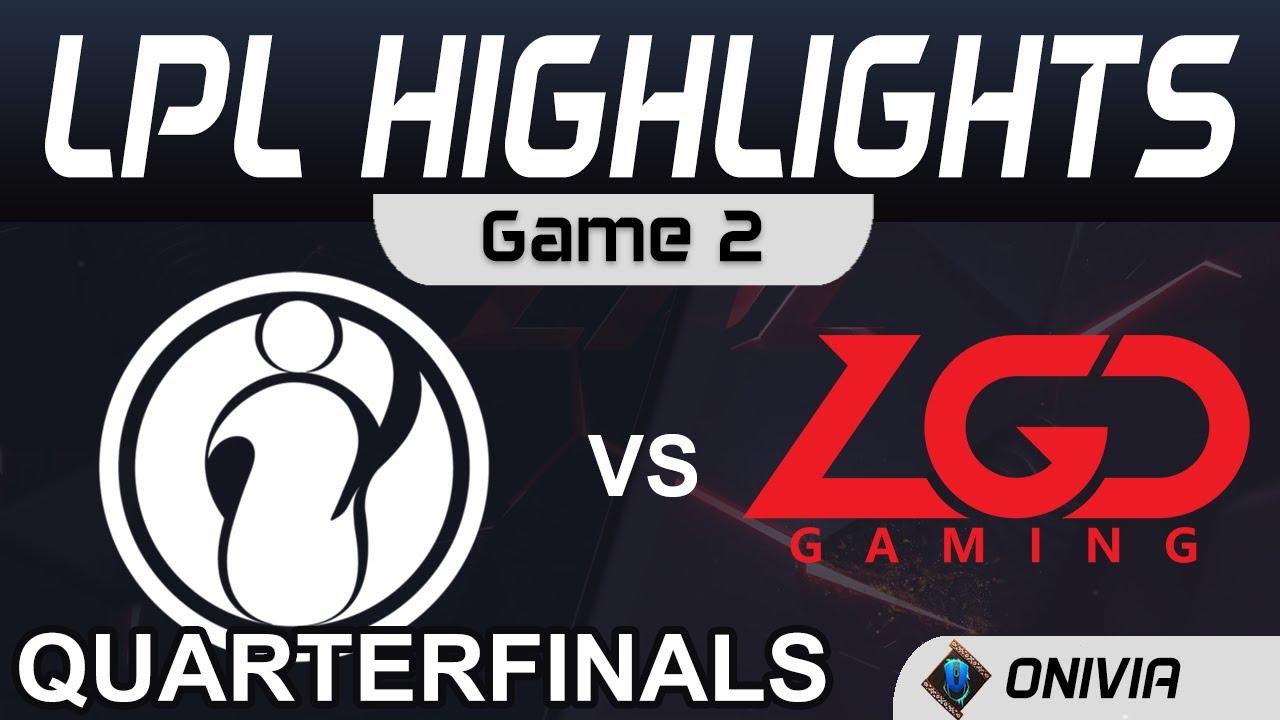 IG vs LGD Highlights Game 2 Quarterfinals LPL Summer Playoffs 2020 Invictus Gaming vs LGD Gaming b thumbnail