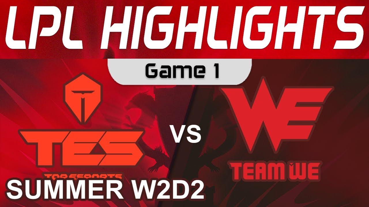 TES vs WE Highlights Game 1 LPL W2D2 Summer Season 2022 Top Esports vs Team WE by Onivia thumbnail