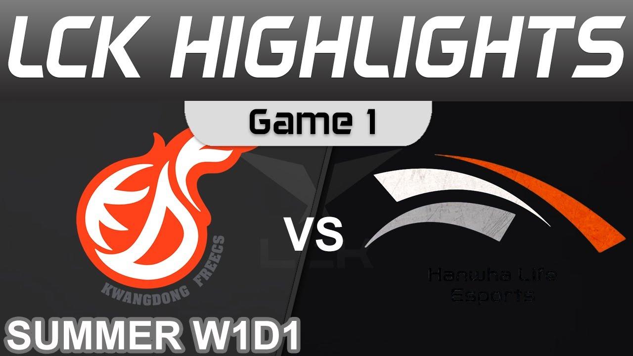 KDF vs HLE Highlights Game 1 LCK Summer Season  W1D1 2022 Kwangdong Freecs vs Hanwha Life Esports by thumbnail