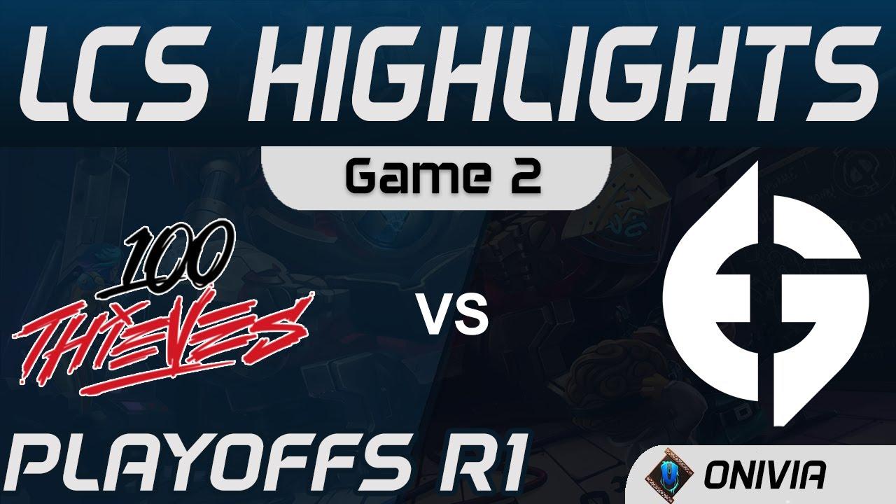 100 vs EG Highlights Game 2 Round1 LCS Summer Playoffs 2020 100 Thieves vs Evil Geniuses by Onivia thumbnail