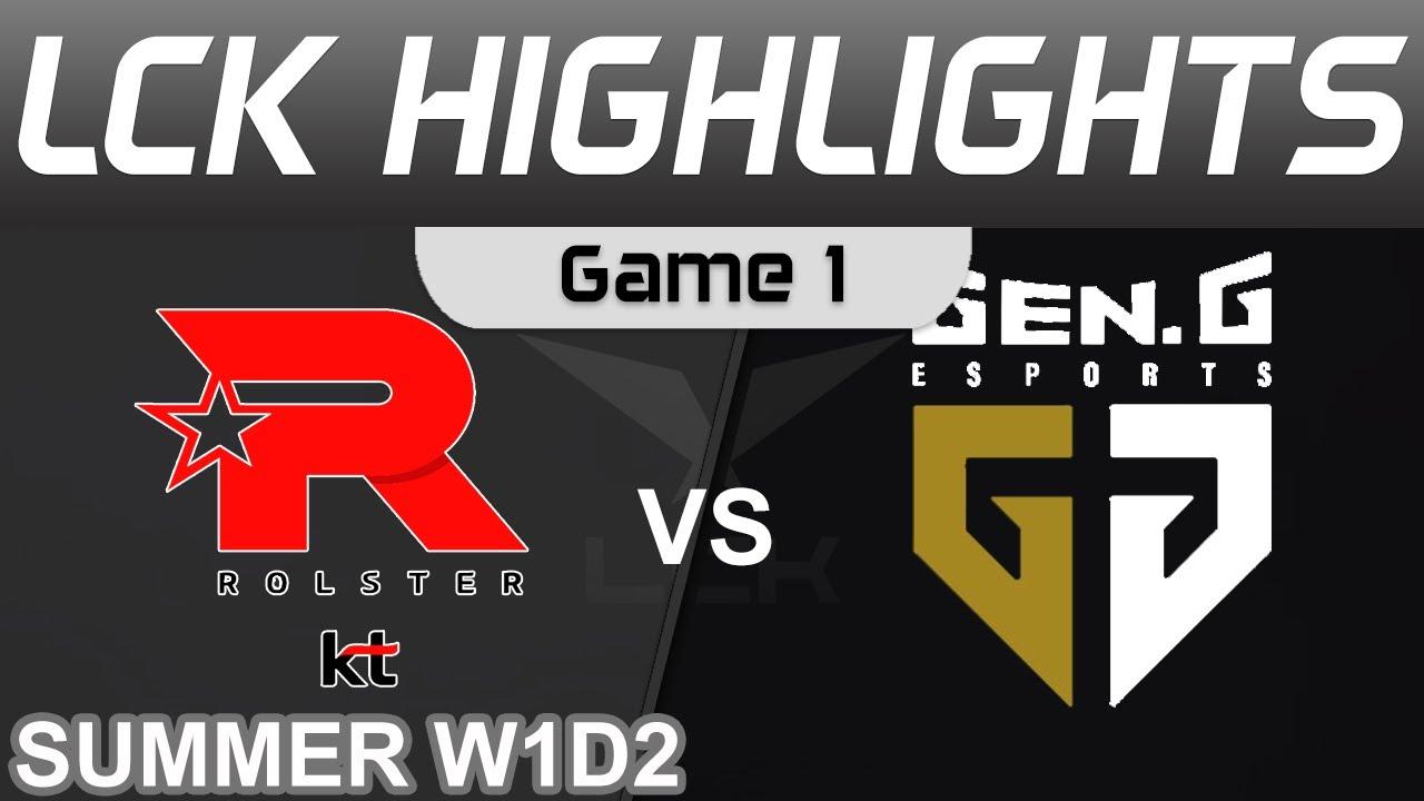 KT vs GEN Highlights Game 1 LCK Summer Season W1D2 2022 KT Rolster vs Gen G by Onivia thumbnail