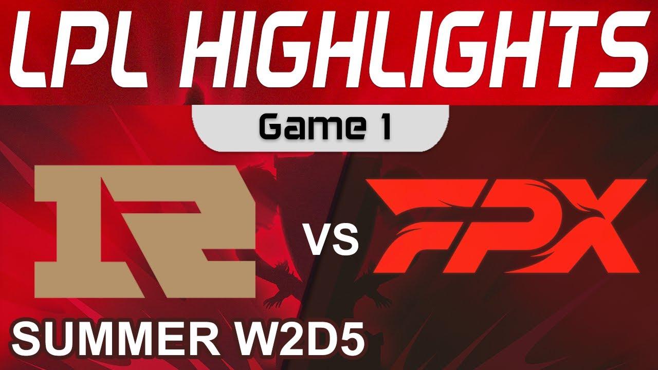 RNG vs FPX Highlights Game 1 LPL Summer Season 2022 W2D5 Royal Never Give Up vs FunPlus Phoenix by O thumbnail