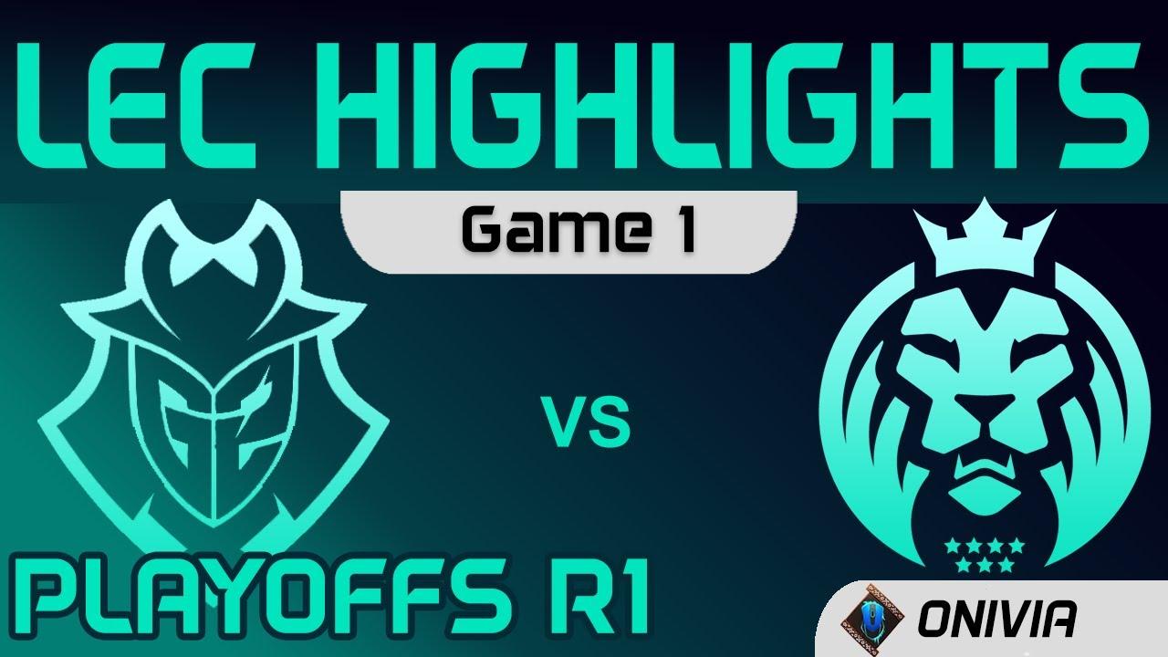 G2 vs MAD Highlights Game 1 Round1 LEC Summer Playoffs 2020 G2 Esports vs MAD Lions by Onivia thumbnail