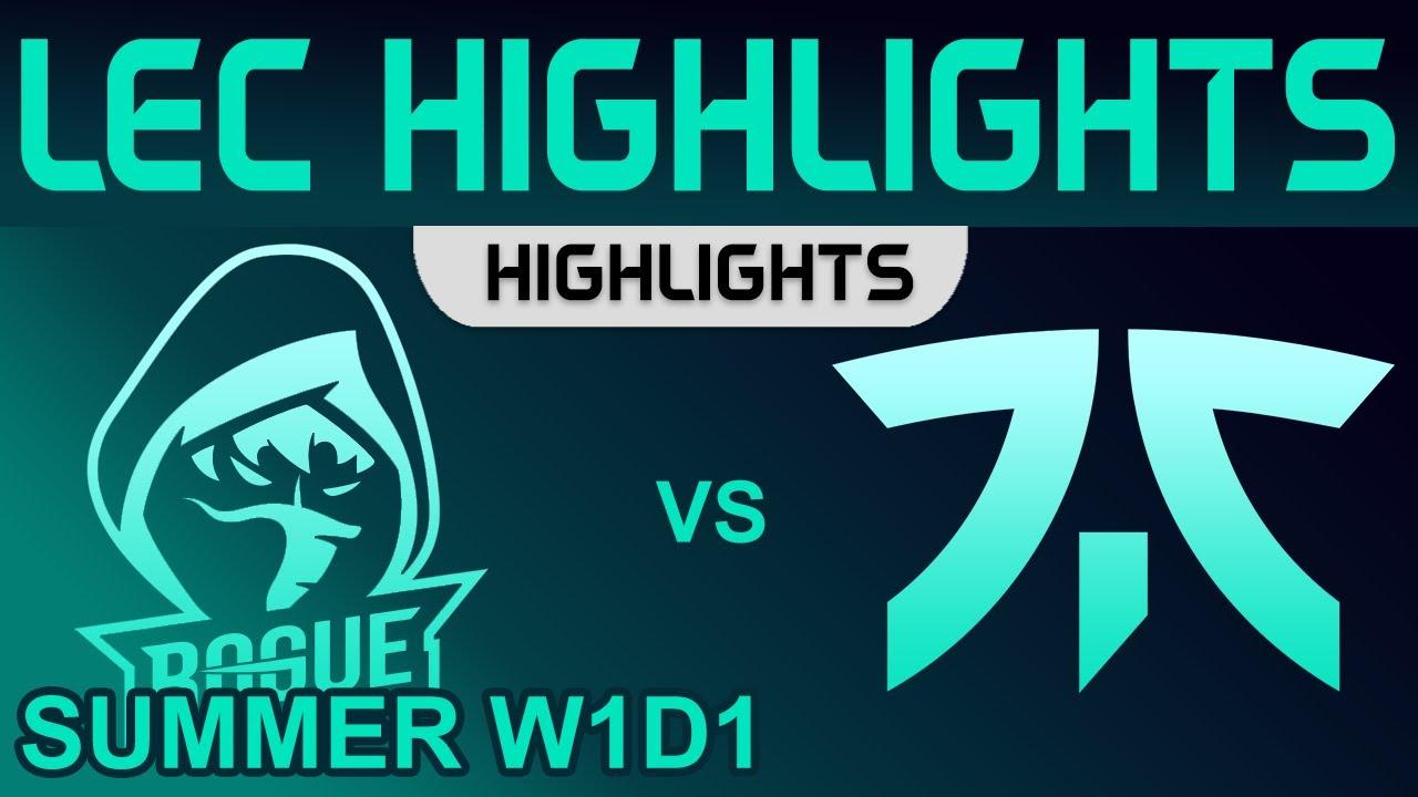 RGE vs FNC Highlights LEC Summer Season 2022 W1D1 Rogue vs Fnatic by Onivia thumbnail