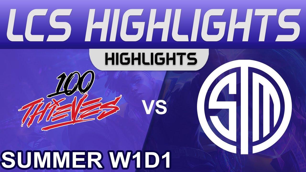 100 vs TSM Highlights LCS Summer Season 2022 W1D1 100 Thieves vs Team SoloMid by Onivia thumbnail